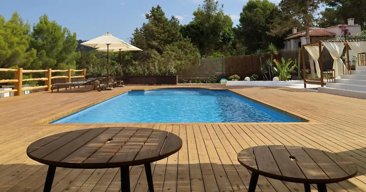 Villa Can Rafel Is A 5 Minute Walk From The Beach Amazing View Calm Area Renewed 100 Porcien On 2024 Pool Ac San José